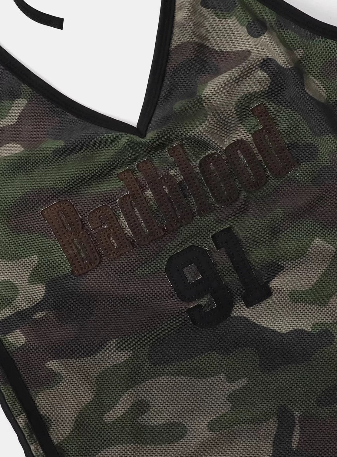 BADBLOOD レトロスポーティーデザイントップス/ショーツ